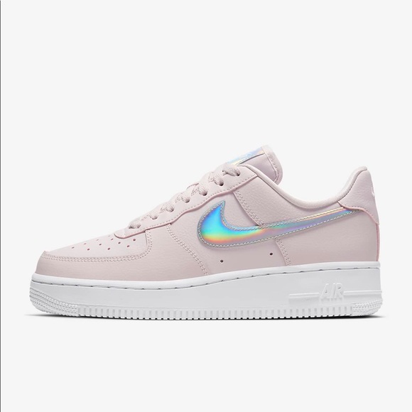 New Nike Womens Air Force 1 Barely Rose Iridescent - Picture 4 of 5